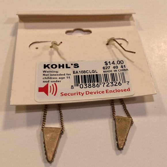 LC Lauren Conrad Simulated Diamond Drop Earrings - Picture 8 of 8